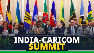 LIVE PM Modi attends IndiaCARICOM Summit in Georgetown Guyana [upl. by Eisnil]