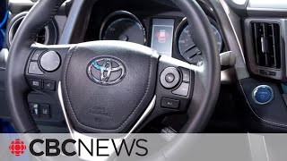 Toyota recalling 100000 vehicles in Canada for airbag defect [upl. by Thessa]