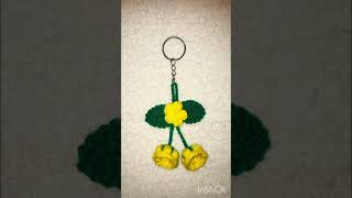 Crochet flower keychains ❤️ keytags ❤️🧶 crochetpatterns crochet crochetaccessories flowers [upl. by Molly]