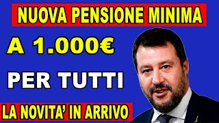 Aumento della Pensione Minima a 1000€ Confermato Scopri Tutti i Dettagli Qui [upl. by Pyotr]