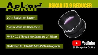 Attachment of Askar F39 Reducer for FRA400 amp FRA500 Astrograph [upl. by Ytsanyd]