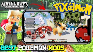 Pokemon mods for minecraft pe  minecraft pokemon  how to install pixelmon [upl. by Eisenstark]