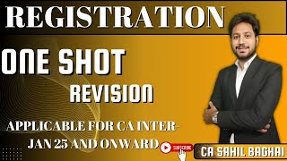 Registration One Shot Revision CA Inter Jan 25 icaistudentsgroup education caintergst gst [upl. by Kelwen]