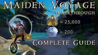 Sea of Thieves  Maiden Voyage Journal Locations  Massive Loot Score 25000 Gold  200 Doubloons [upl. by Stoeber466]