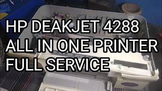 HP deskjet 4288 all in one printer service  hp deakjet 4288 all in one printer disassembly [upl. by Sacci]