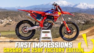 2023 GasGas MC 250F Factory Edition  First Impressions [upl. by Anele535]