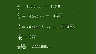 Expresión decimal de números racionales [upl. by Isherwood]