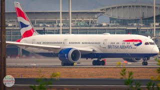 British Airways Boeing 787 in Santiago Plane spotting in SCL [upl. by Ellata]