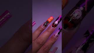 💕 SPOOKY kiki’s delivery service nails 🧙🏻‍♀️ nails nailart studioghibli gelnails polygel [upl. by Anayad]