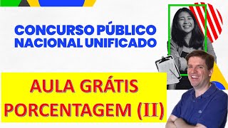 Enem dos concursos Concurso nacional Unificado Aumentos e descontos percentuais [upl. by Alad]