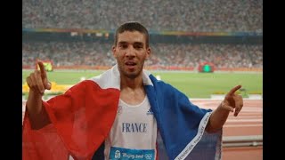 Finale 3000m steeple Mahiedine Mekhissi 2008 Pékin [upl. by Nyrrek]