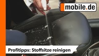 Flecken von Stoffsitzen entfernen  mobilede Profitipps [upl. by Frere]