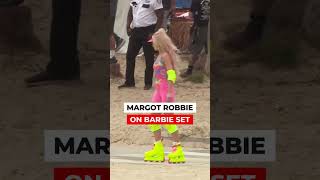 Margot Robbie on the set of Barbie shorts [upl. by Reppiks]