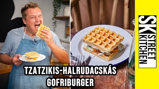 Ezt ZABÁLNI 🤤 fogjátok tzatzikis halrudacskás 🐟 GOFRIburger 🧇 [upl. by Nalani901]