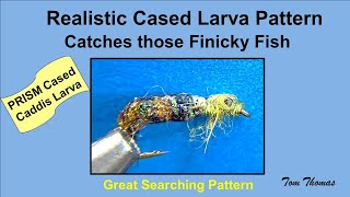 Realistic Cased Caddisfly Larva Fly Tying Pattern PRISM Caddis [upl. by Kusin823]