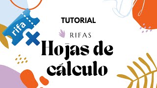 ¿CÓMO HACER RIFAS CON HOJAS DE CÁLCULO DE MANERA FÁCIL [upl. by Norym]