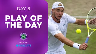 Sensational rally at the net  Play of the Day presented by Barclays [upl. by Anerrol975]