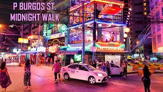 4K Midnight Walk P Burgos Street Makati at Night [upl. by Weisbart604]