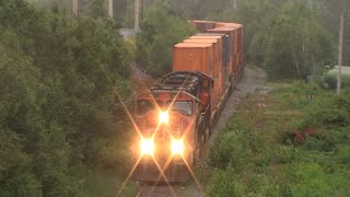 Nice EMD Combo on Local Transfer Train CN 519 at Halifax NS on Approach to Fairview Jct amp Pace Yard [upl. by Nerol33]