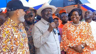 WHAT A SPEECH Raila Odingas powerful speech during Governor Wangas Thanksgiving in Homa Bay [upl. by Caravette]