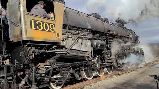 Western Maryland 1309 2662 mallet test run reverse move at ridgeleywv [upl. by Boylan952]