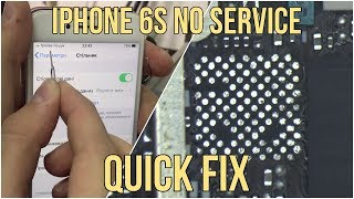 iPhone 6S No Service Easy and Fast Fix [upl. by Ardnwahs]