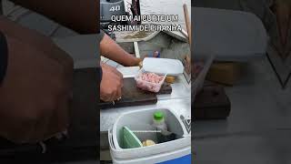 Sashimi ou ceviche  pesca pescaria sashimi [upl. by Sina]