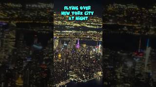 Night Flight Capturing the Dazzling City Lights of New York from Above manhattan newyork usa [upl. by Ritch]