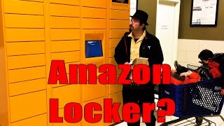 Amazon Locker  Checking it out for the First Time Returning A Package [upl. by Enaitsirhc]