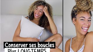 GARDER SES BOUCLES plusieurs jours  Night Hair Routine [upl. by Tamiko]