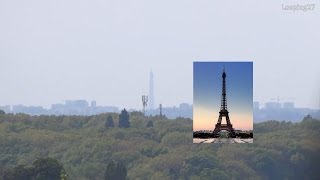 La Tour Eiffel vue de Disneyland Paris Avril 2014 [upl. by Solberg]