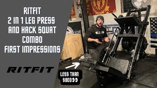 RitFit 2 in 1 Leg Press and Hack Squat Combo First Impressions Garage Gym Review [upl. by Luar43]