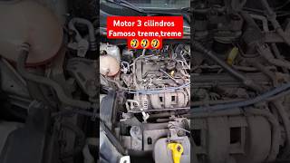 Motor três cilindros famoso treme treme automobile car funny reels carro comedy [upl. by Farand]