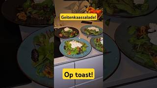 Geitenkaassalade met Vijgen en Walnoten op Toast 🍞🥗shorts simpel koken [upl. by Woodhead]