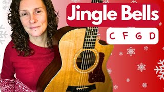 Learn JINGLE BELLS melody amp chords  GUITAR TUTORIAL [upl. by Bauer]