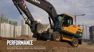 Walkaround video Volvo wheeled excavator EW205D [upl. by Attevad]