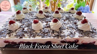 Black Forest sheet cake recipe [upl. by Burack377]