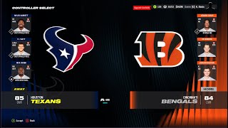 Madden 24 Franchise  Season 2 Hou vs Cin [upl. by Ignace183]