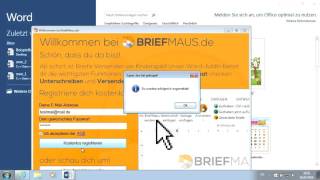 In 20 Sekunden aus Word Briefe verschicken  BriefMaus Download amp Installation [upl. by Eiten]