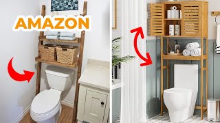 17 Best Over the Toilet Storage Ideas on Amazon [upl. by Tecu909]