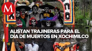 Embarcaderos de Xochimilco en CdMx se alistan para espectáculos del Día de Muertos [upl. by Asta]