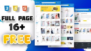 Best Ecommerce Website HTML CSS Javascript Bootstrap [upl. by Ailin]