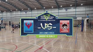 AYVC 2023  U16 Girls  NSW Phoenix Navy vs QLD White [upl. by Monda242]