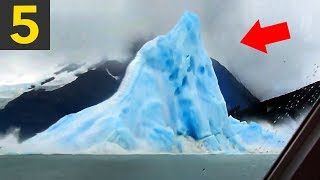 5 Icebergs Flipping Over  incredible [upl. by Esirtal392]