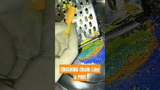 CRUSHING Chalk Like a PRO  satisfying video chalk oddlysatisfying shorts [upl. by Nayarb436]