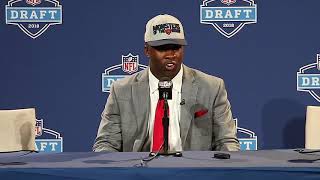 2018 NFL Draft LB Roquan Smith Presser [upl. by Hebbe]