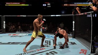 EA SPORTS UFC 5 Barboza taunt KO karma rage quit [upl. by Aidnac848]