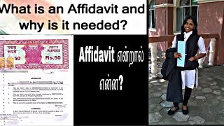 Affidavit  Meaning Purpose and details explained in Tamil I Saya Thamizhachi [upl. by Noit62]