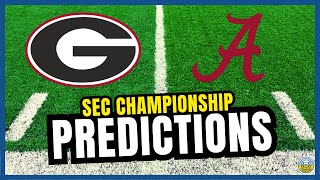 Georgia vs Alabama PREDICTIONS  2023 College Football Predictions  SEC Championship Game [upl. by Bronk899]