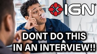 DONT DO THIS In An Interview With IGN [upl. by Nwahsauq922]